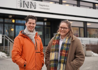 Anders Øverby og Kristin Gressberg ved Høgskolestiftelsen i Kongsvinger - Klikk for stort bilde