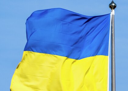 Det ukrainske flagget - Klikk for stort bilde