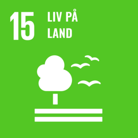 FNs bærekraftsmål 15 har som mål å beskytte, gjenopprette og fremme bærekraftig bruk av økosystemer, sikre bærekraftig skogforvaltning, bekjempe ørkenspredning, stanse og reversere landforringelse og stanse tap av artsmangfold. - Klikk for stort bilde
