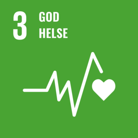 FNs bærekraftsmål 3 - god helse og livskvalitet - Klikk for stort bilde