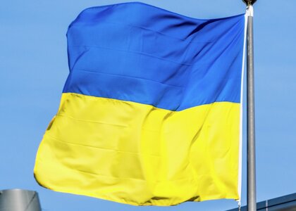 Det ukrainske flagget - Klikk for stort bilde
