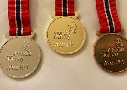 Medaljer i Worldskills - Klikk for stort bilde