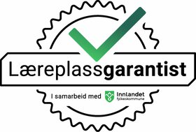 Logo som viser at en bedrift er en læreplassgarantist - Klikk for stort bilde
